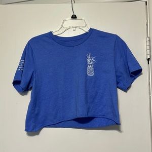 Love Fitness medium blue crop top